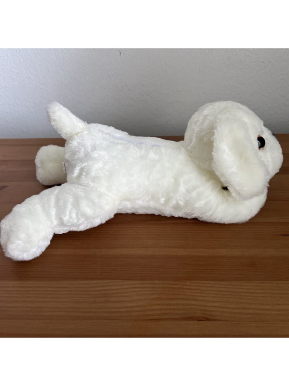 2026 Mardi Gras Float Throw Dog toy light up white cute dog big head 13" - Picture 5 of 6